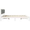 vidaXL Bedframe Lichtgrijs 160 x 200 cm Massief grenenhout