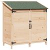 vidaXL Tuinschuur Naturel 106,5 x 56 x 113,5 cm Bewerkt hout