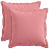 vidaXL Kussensloop 2 pcs HOUTEN Roze 30 x 30 cm Faux Linnen