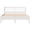 vidaXL Bedframe zonder matras massief grenenhout wit 140x190 cm