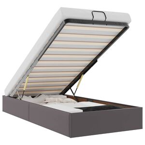 vidaXL Bedframe zonder matras 80x200 cm kunstleer grijs