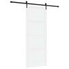 vidaXL Schuifdeur ORKDAL 93 x 232 cm Bewerkt hout Wit en zwart
