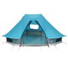 vidaXL Familie Tipi Tent met dak Blauw 466 x 310 x 240 cm