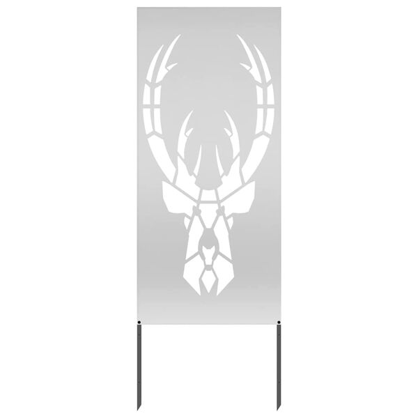 vidaXL Tuin Privacy Screen Zilver 50 x 140 cm Gegalvaniseerd staal