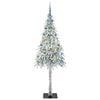 vidaXL Kerstboom met 300 LED met standaard Wit 210 cm PE en staal