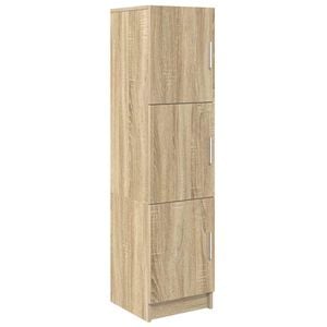 vidaXL Hoge kast Sonoma Eiken 31.5 x 32 x 122.5 cm