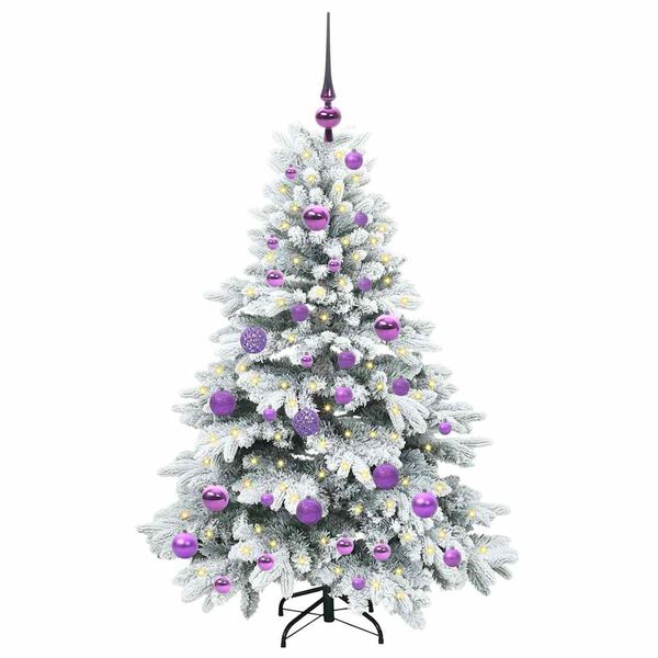 vidaXL Kunstkerstboom met 150 LED met standaard Groen 120 cm PE en PVC