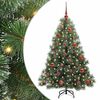 vidaXL Kunstkerstboom met 150 LED met standaard Groen 150 cm PE en PVC