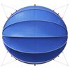 vidaXL Pooldome Groen 546 x 516 x 250 cm 185T polyester met PU-coating