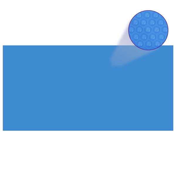 vidaXL Zwembadhoes rechthoekig 1200x600 cm PE blauw