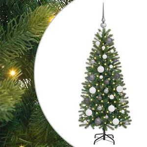 vidaXL Kunstkerstboom met 150 LED met standaard Groen 120 cm PE en PVC