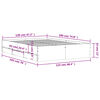 vidaXL Bedframe met lades bewerkt hout sonoma eikenkleurig 120x190 cm
