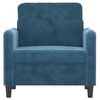 vidaXL Fauteuil 60 cm fluweel blauw