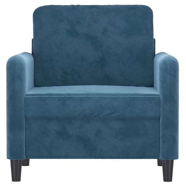 vidaXL Fauteuil 60 cm fluweel blauw