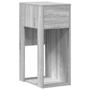 vidaXL Computertorenstandaard met lade 30x44x74 cm grijs sonoma eiken