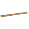 vidaXL Wandplank met plank 4 pcs Bruin 100 x 9 x 3 cm Bewerkt hout