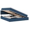 vidaXL Opbergbed met matras met hoofdeinde Blauw 160 x 200 cm fluweel