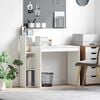 vidaXL Bureau met plank met opslag Wit 100 x 40 x 90 cm Bewerkt hout