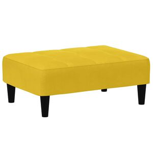 vidaXL Voetenbank 77x55x31 cm fluweel geel