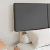 vidaXL Bedframe met Gevoerd Hoofdgedeelte Donkergrijs 120 x 200 cm
