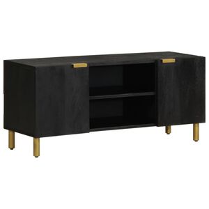 vidaXL tv-meubel 105x33x46 cm bewerkt hout zwart