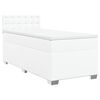 vidaXL Boxspring met matras kunstleer wit 100x200 cm