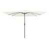 vidaXL Tuinparasol Zand 295 x 295 x 245 cm Polyester en staal