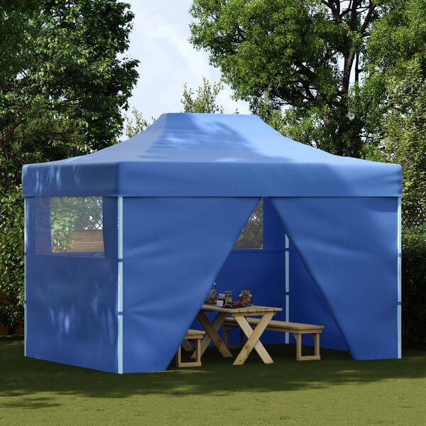 vidaXL Partytent Blauw 280 x 410 x 315 cm Oxford Stof