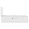 vidaXL Opslag bed met matras met opslag Puur Wit 100 x 200 cm Nep Leer