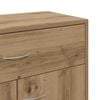 vidaXL Dressoir 60x30x75 cm bewerkt hout artisanaal eikenkleurig