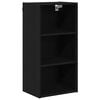 vidaXL Hangkast Zwart Eiken 40 x 29,5 x 80 cm Bewerkt hout