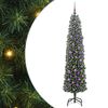 vidaXL Kunstkerstboom Groen 180 cm PVC en Staal en Kunststof
