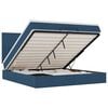 vidaXL Ottoman bed met matras 160x200cm stof blauw