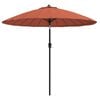 vidaXL Parasol met aluminium paal 250 cm terracottakleurig