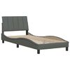 vidaXL Bedframe zonder matras "Hanko" 80x200 cm stof donkergrijs