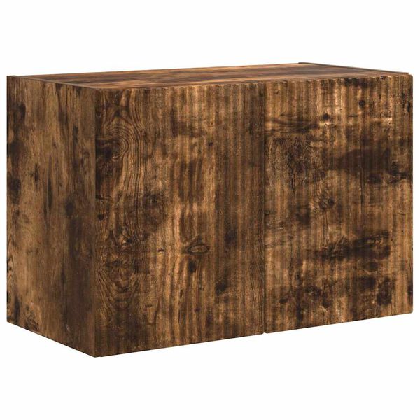 vidaXL TV-wandkast Gerookt eiken 59,5 x 31 x 40 cm Bewerkt hout