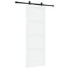 vidaXL Schuifdeur ORKDAL 78 x 211 cm Bewerkt hout Wit en zwart
