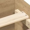 vidaXL Bedframe zonder matras spaanplaat artisanaal eikenkleurig