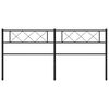 vidaXL Vervangend hoofdbord 160 cm metaal zwart