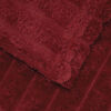 vidaXL Gooi Deken Bordeaux Rood 150 x 130 cm Fleece