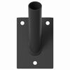 vidaXL Vlaggen Mast Houder Zwart 10,5 x 7,5 x 0,25 cm Staal