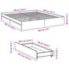vidaXL Bedframe met lades bewerkt hout gerookt eikenkleurig 180x200 cm