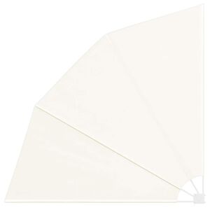 vidaXL Balkonscherm inklapbaar 210x210 cm cr&egrave;me