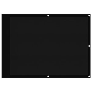 vidaXL Balkonscherm 75x800 cm 100% oxford polyester zwart