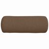 vidaXL Bolster Kussens 2 stuks Bruin Ø 25 x 70 cm Stof