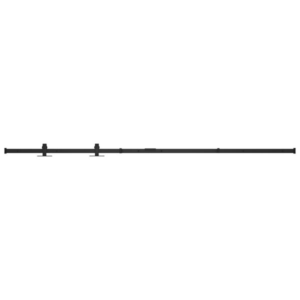 vidaXL Ophangset voor minischuifdeur 183 cm koolstofstaal