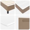 vidaXL Boxspringbed met matras Cappuccino 90 x 190 cm Kunstleer