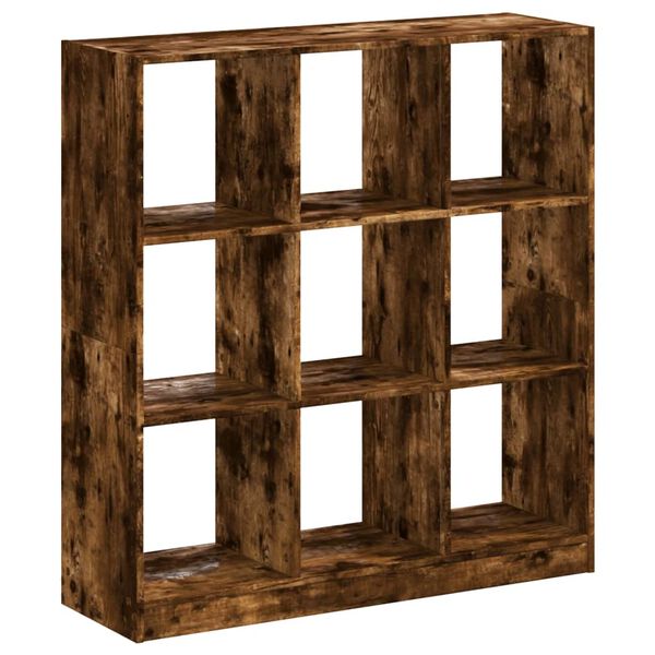 vidaXL Boekenkast 102x32x108 cm bewerkt hout gerookt eikenkleurig