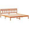 vidaXL Bedframe Bruin 200 x 200 cm Massief grenenhout