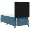 vidaXL Boxspringbed met matras Donkerblauw 90 x 200 cm Fluweel